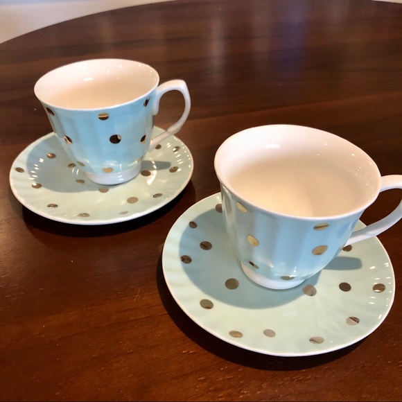 Goldie by Robert Golden Polka Dot Tea Set